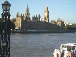 Parliament on the banks of the Thames!